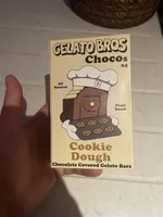 Chocolate Covered Gelato Bars Cookie Dough