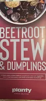 Beetroot stew and dumplings