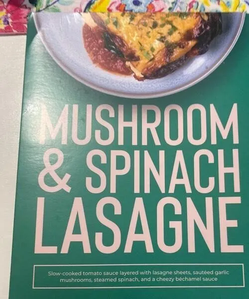 Mushroom & Spinach Lasagne