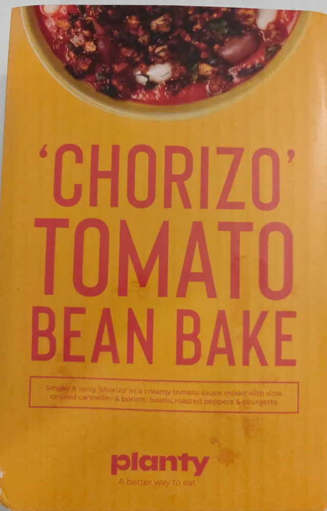 Chorizo tomato bean bake
