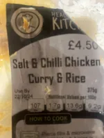 Salt And Chilli Chicken Curry And Rice