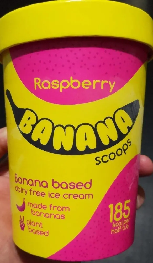 Raspberry Banana Scoops