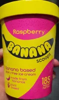 Raspberry Banana Scoops