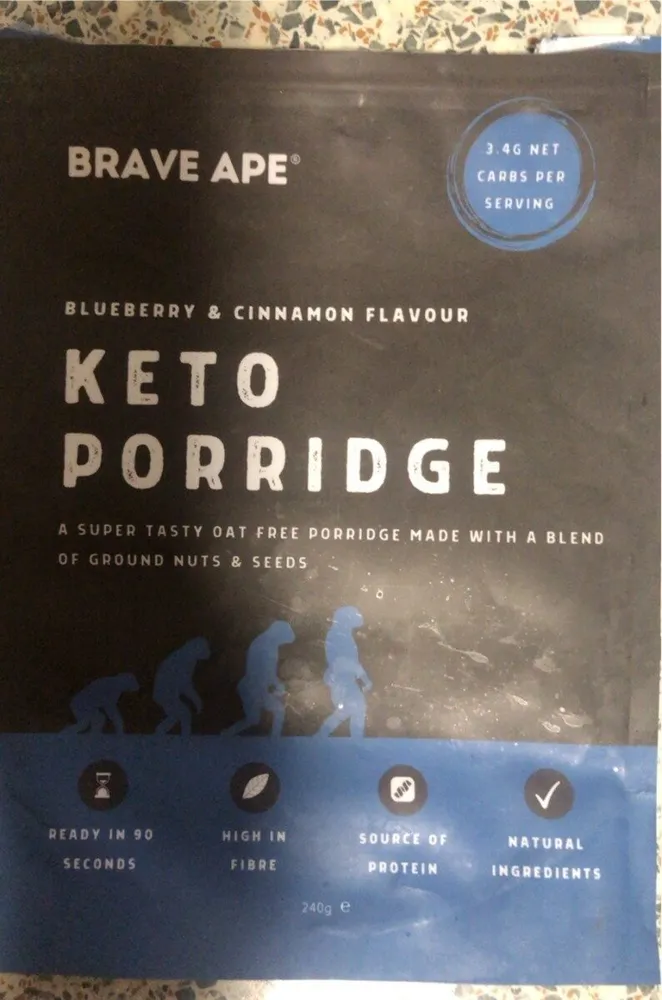 Keto Porridge Blueberry & Cinnamon