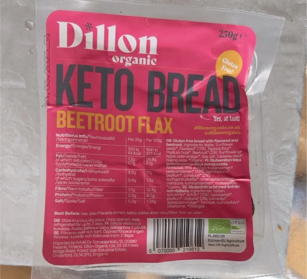 Beetroot Flax Keto Bread