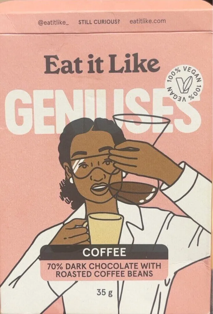 Dark chocolate with coffee
