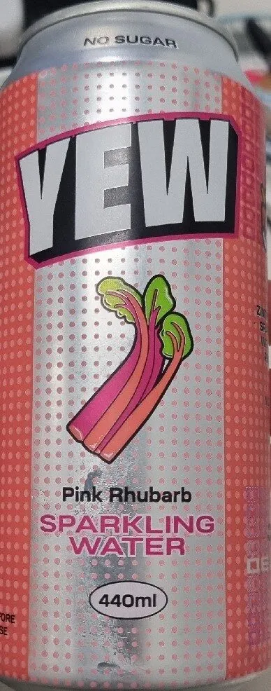 Pink Rhubarb Sparkling Water