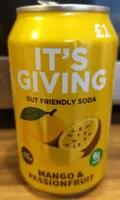 Gut Friendly Soda Mango & Passionfruit