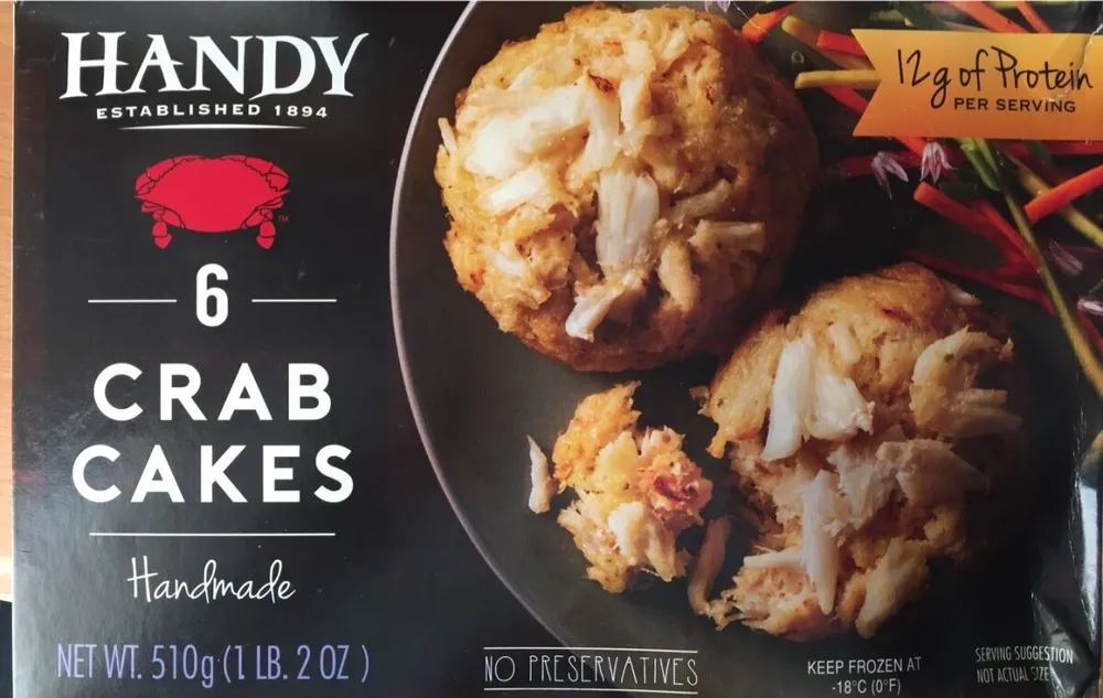 Handy crab cakes