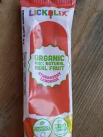 Strawberry lemonade ice lolly