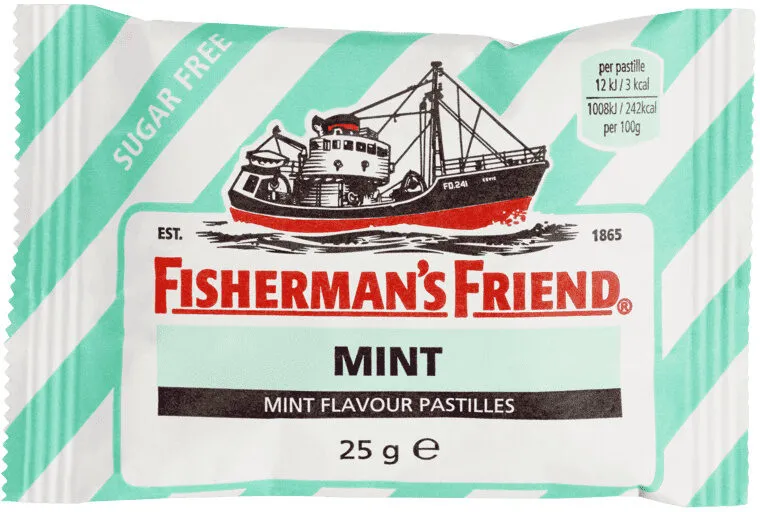 Fisherman's Friend Grønn uten Sukker 25g