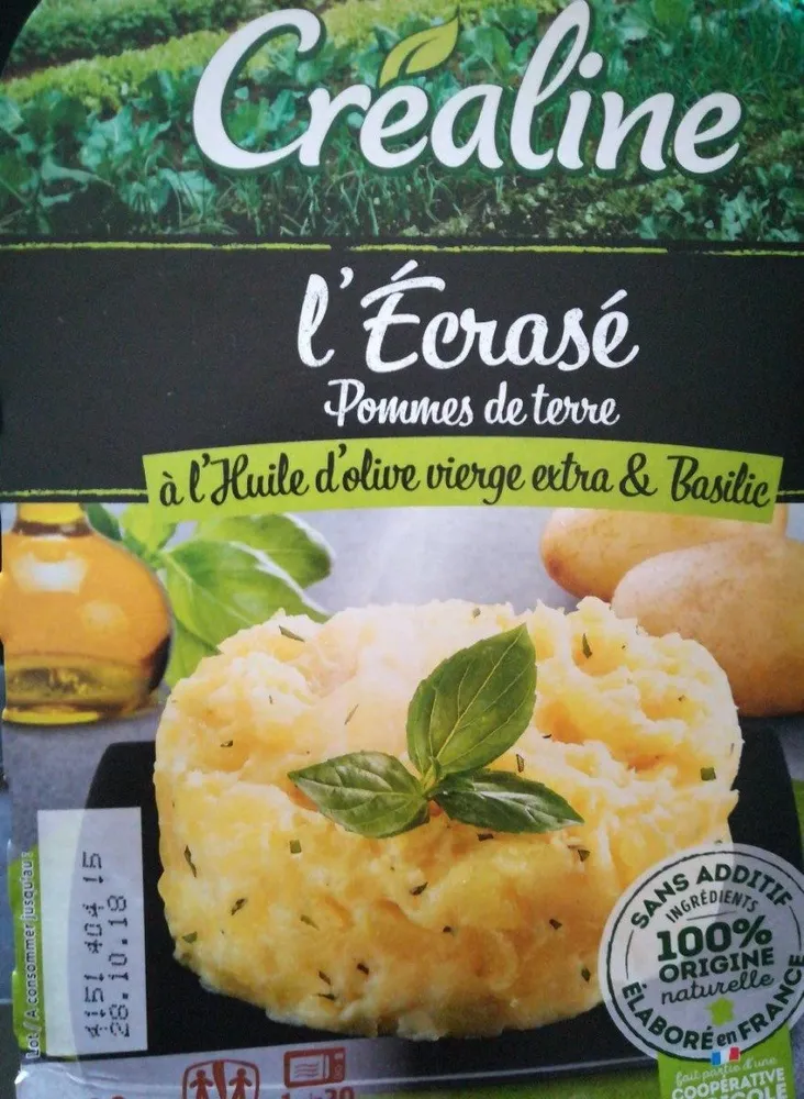 'écrasé de pomme de terre à l'huile d'olive