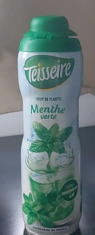 Sirop de plantes menthe verte