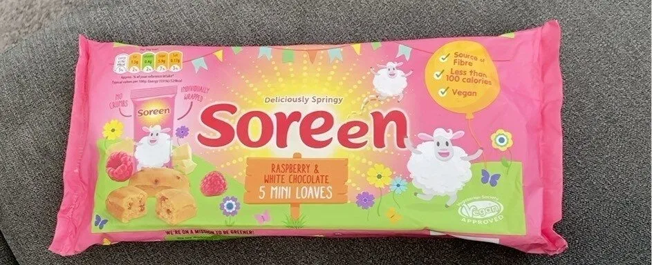 Raspberry & White Chocolate Mini Loaf
