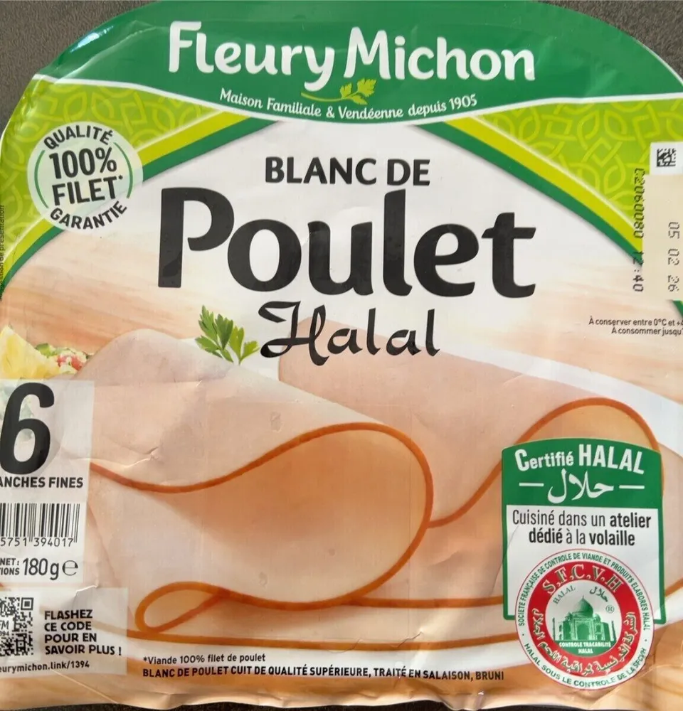 Blanc de poulet hallal