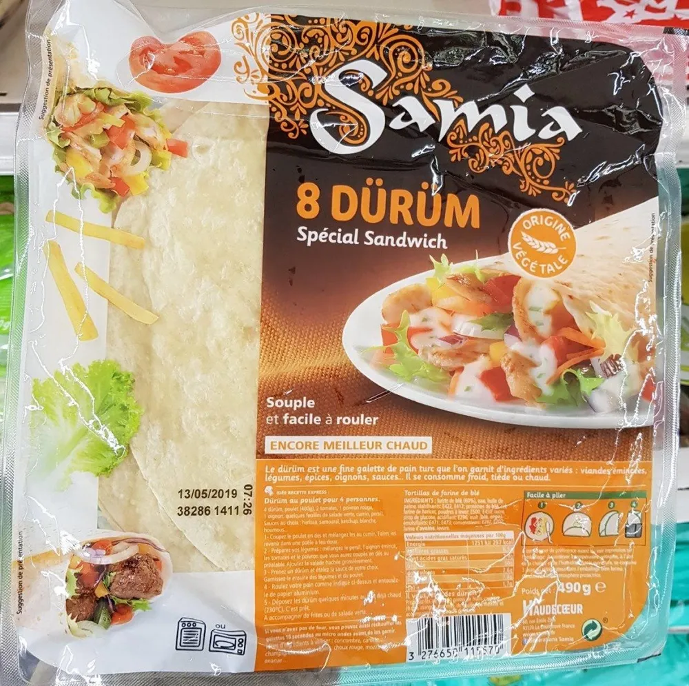 Dürüm Tortillas de farine de blé