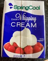 TEAR HERE SpringCool DA Whipping CREAM Ingrede Cha