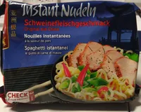 Instant Nudeln Schweinefleischgeschmack