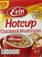Hot cup chicken and mushroom
