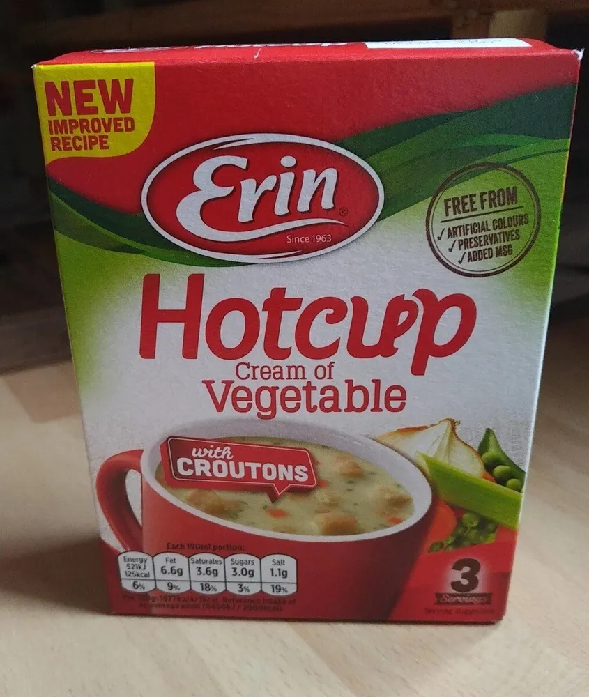 Hotcup cream of vegetable
