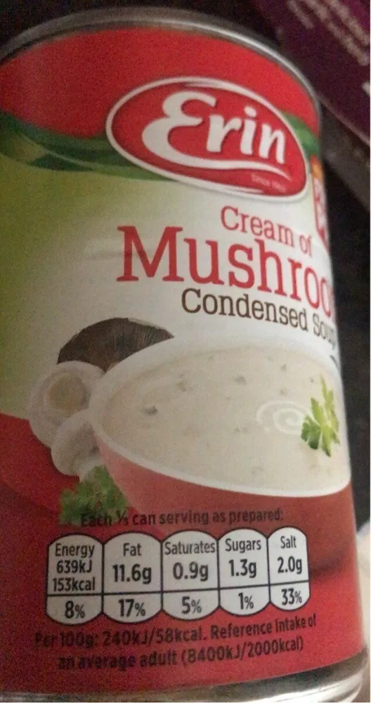 Cream of mushroom soup