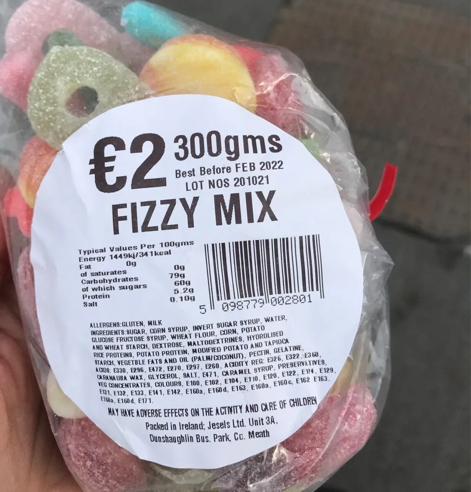 Fizzy mix sweets