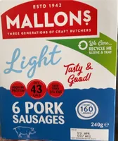 Pork sausages