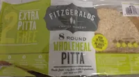 8 round wholemeal pita