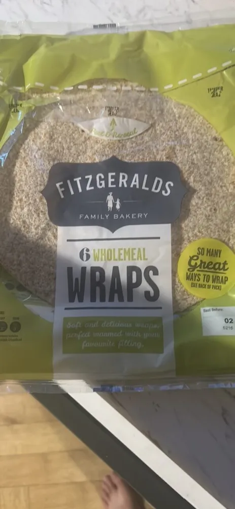 Whole meal wraps