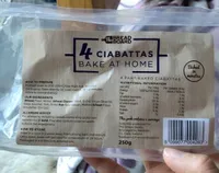4 ciabattas bake at home