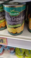Whole grapefruit segments