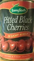 Pitted black cherries