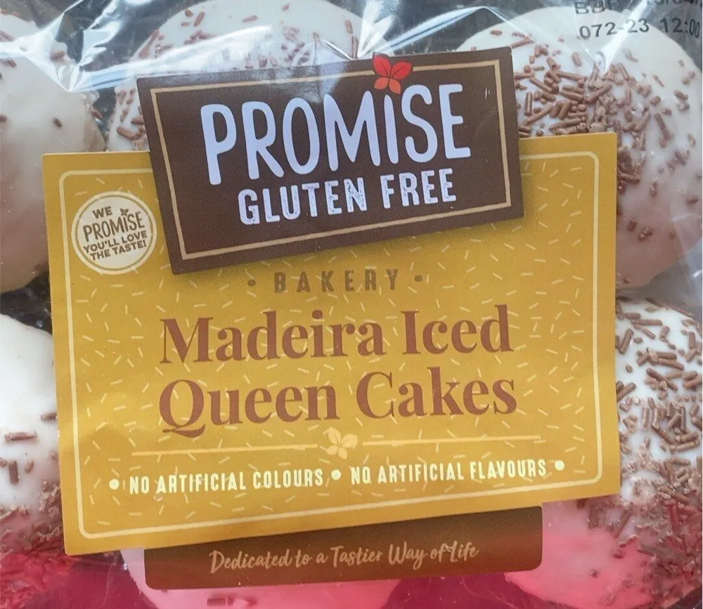 gluten free madeira iced queen cakes