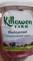 Blackcurrant creamy handmade yogurt