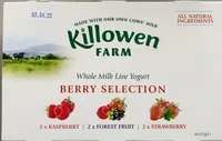 Whole milk live yogurt berry selection