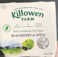 Blackberry and apple yogurt