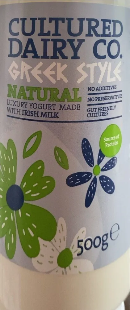Greek style natural yoghurt