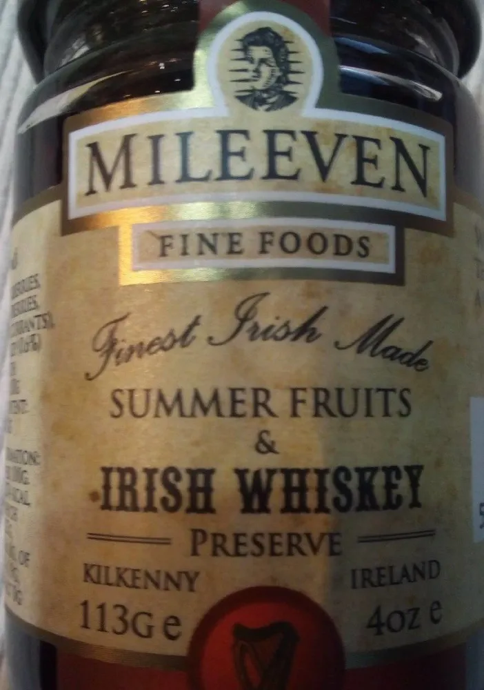 Marmelade summer fruits and irish whiskey