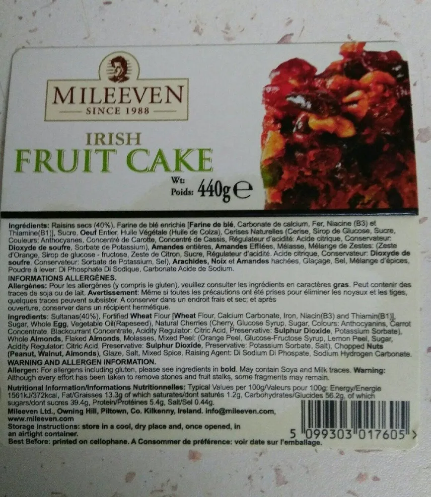 Irish Fruit Cake