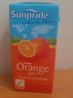 Pure orange Juice from concentral