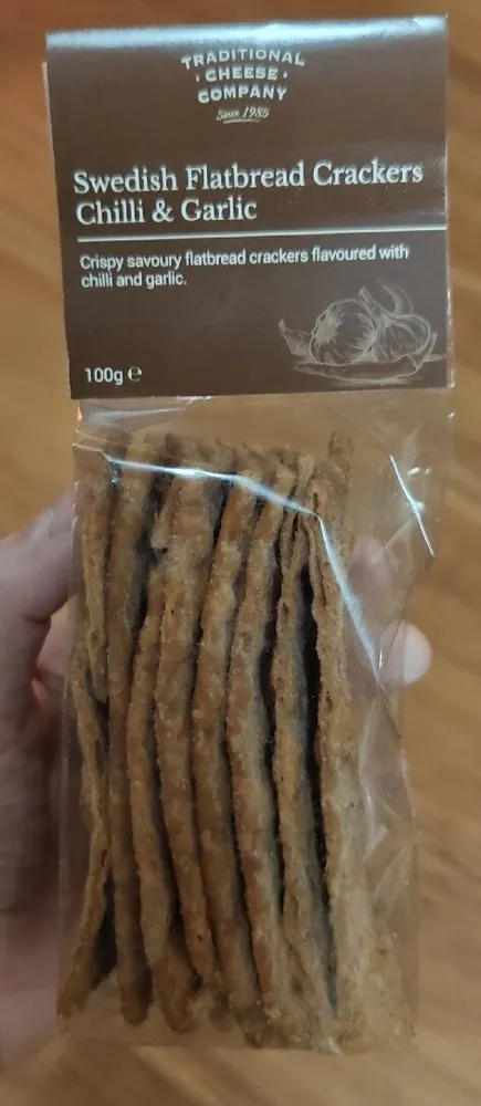 Swedish Flatbread Crackers Chilli & Garlic