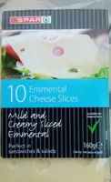 Emmental cheese slices