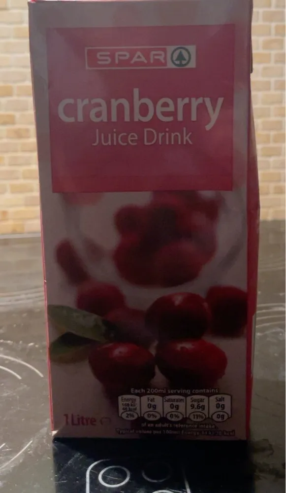 Cranberry juice