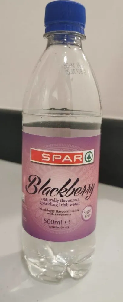 Blackberry flavor sparking water