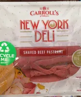 Shaved beef pastrami