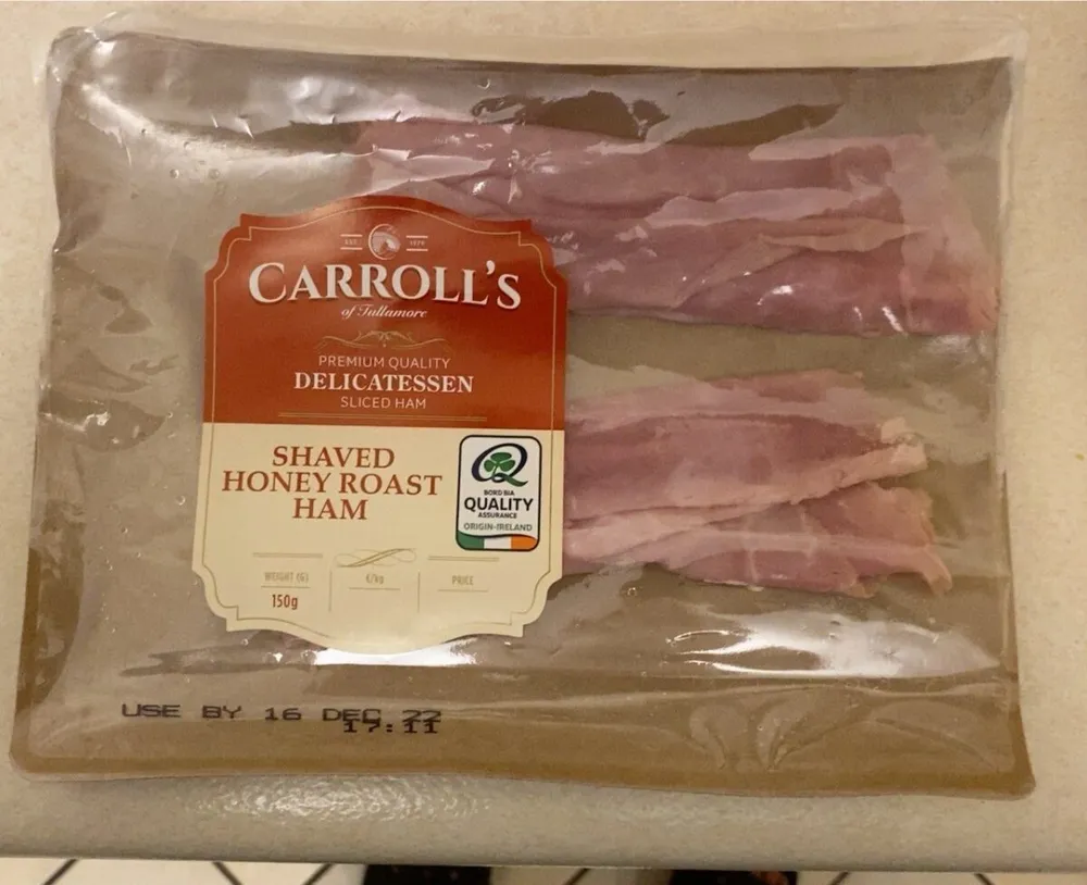 Shaved honey roast ham