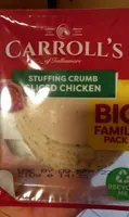 Stuffing crumb sliced chicken