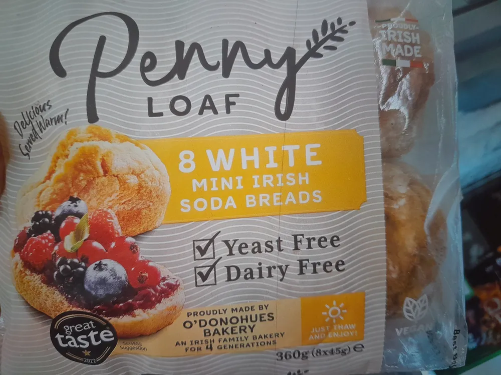 white mini irish soda breads