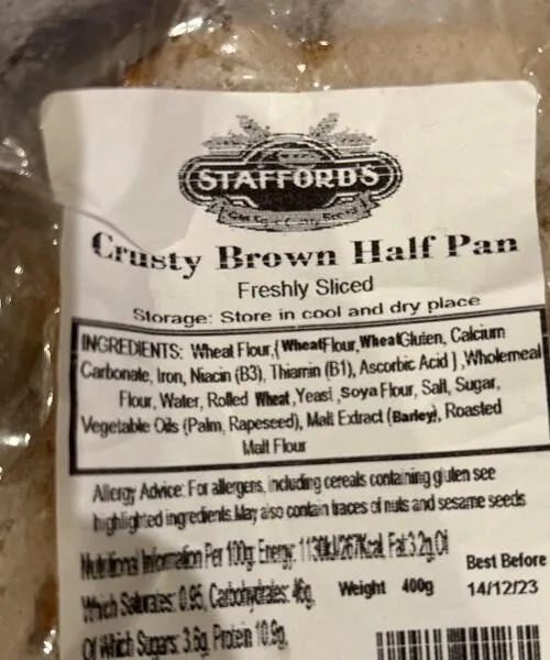 Crusty Brown Half Pan