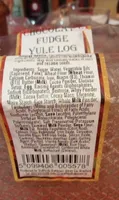 Chocolate fudge Yule log